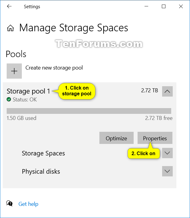 Rename Storage Pool for Storage Spaces in Windows 10-rename_storage_pool_in_settings-2.png