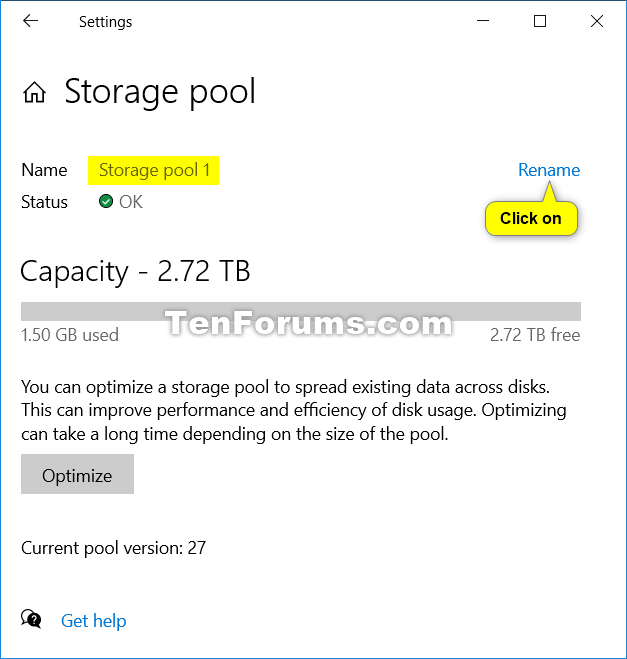 Rename Storage Pool for Storage Spaces in Windows 10-rename_storage_pool_in_settings-3.png