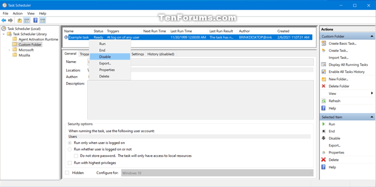 How to Enable or Disable Scheduled Task in Windows 10-disable_scheduled_task_in_task_scheduler.png