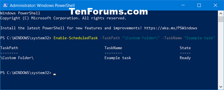 How to Enable or Disable Scheduled Task in Windows 10-enable_scheduled_task_in_powershell.png