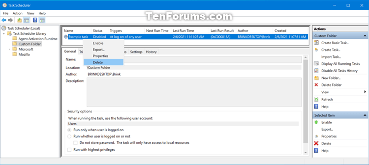 How to Delete Scheduled Task in Windows 10 |