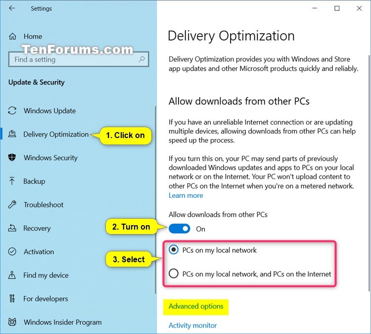 Choose How Windows and Store App Updates are Downloaded in Windows 10-delivery_optimization_settings-1.jpg
