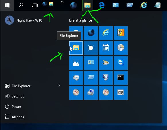 Create This PC Shortcut in Windows 10-file-explorer-pinned-3-places.jpg