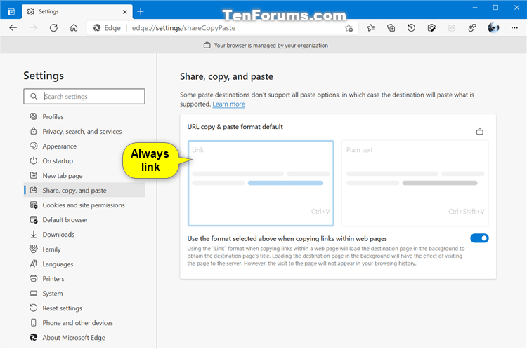 Change Default Behavior for Copy and Paste of URLs in Microsoft Edge-link.png