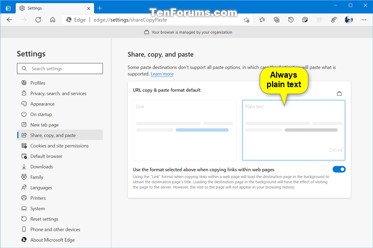 Change Default Behavior for Copy and Paste of URLs in Microsoft Edge-plain_text.png