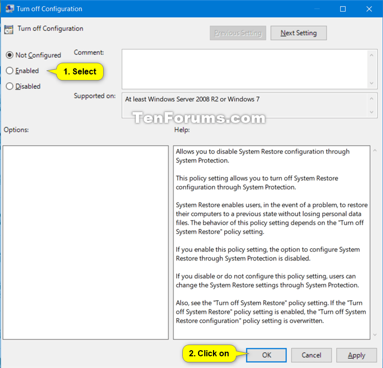 How to Enable or Disable System Restore Configuration in Windows-system_restore_configuration_gpedit-2.png