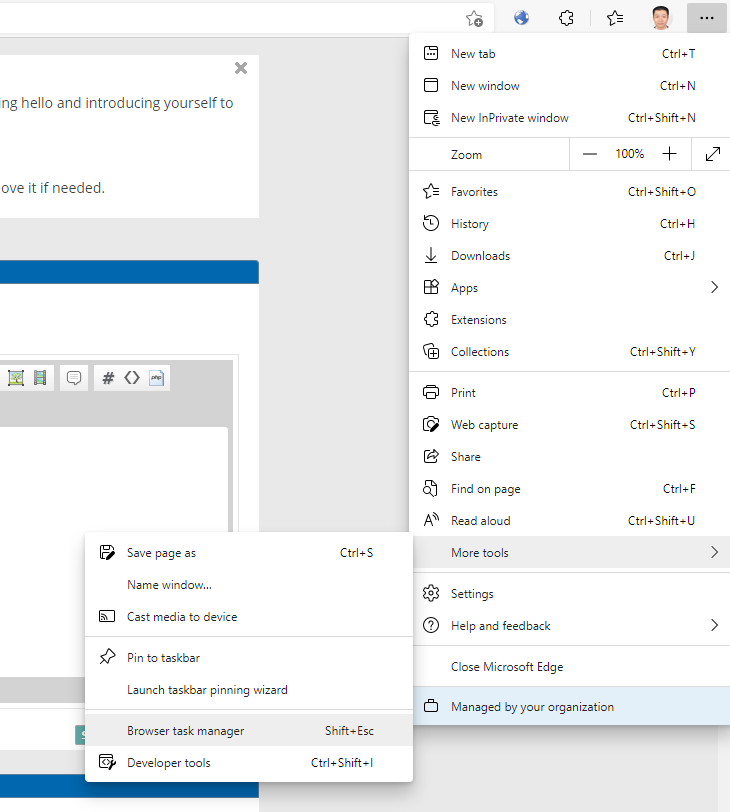 where is internet explorer help menu