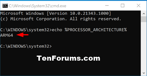 How to Check if Processor is 32-bit, 64-bit, or ARM in Windows 10-arm_processor_command.png