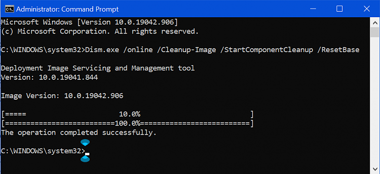 Clean Up Component Store (WinSxS folder) in Windows 10-resetbase.png