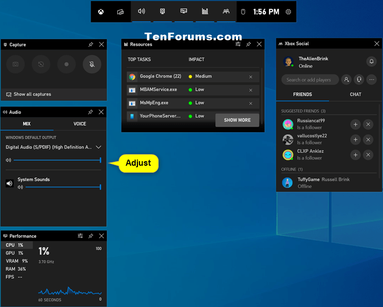 Adjust Volume Level of Individual Devices and Apps in Windows 10-game_bar_audio_level.png