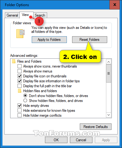 Vista Default Folder Size