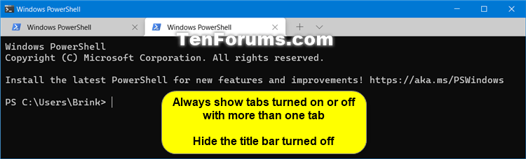 Enable or Disable Always Show Tabs in Windows Terminal in Windows 10-windows_terminal_more_than_one_tab.png