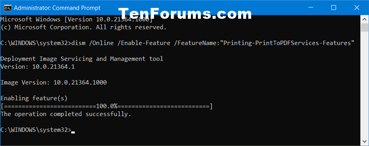 Add or Remove Microsoft Print to PDF Printer in Windows 10-enable_microsoft_print_to_pdf_command.png