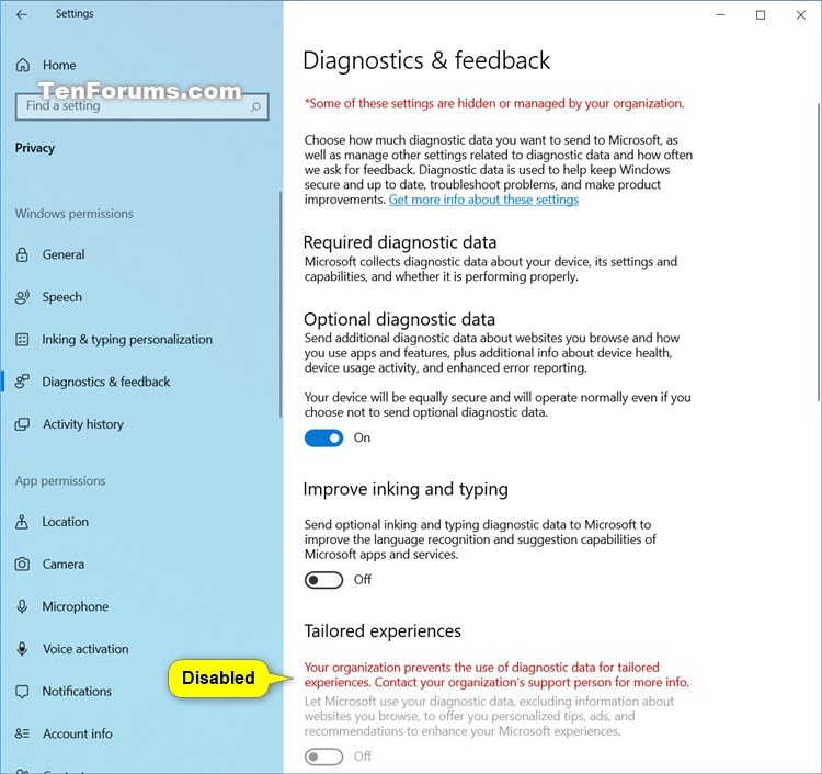 Turn On or Off Tailored experiences with diagnostic data in Windows 10-tailored_experiences_disabled.jpg