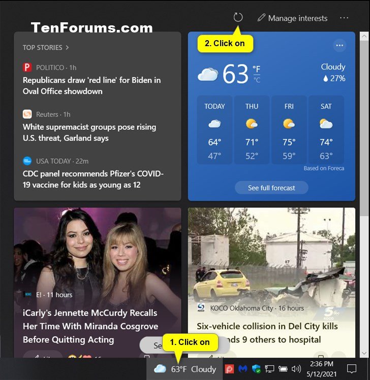 How to Change Language of Feed for News and Interests in Windows 10-refresh_news_and_interests.jpg