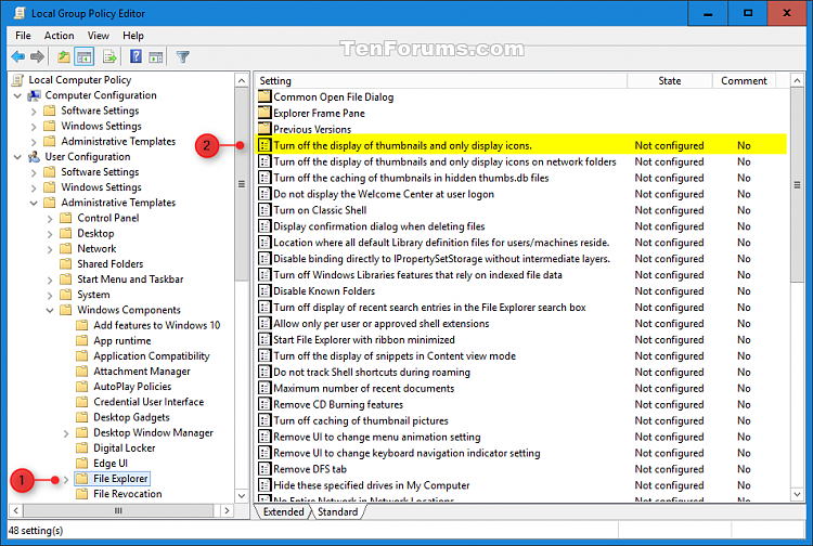 Enable or Disable Thumbnail Previews in File Explorer in Windows 10-thumbnail_previews_gpedit-1.png