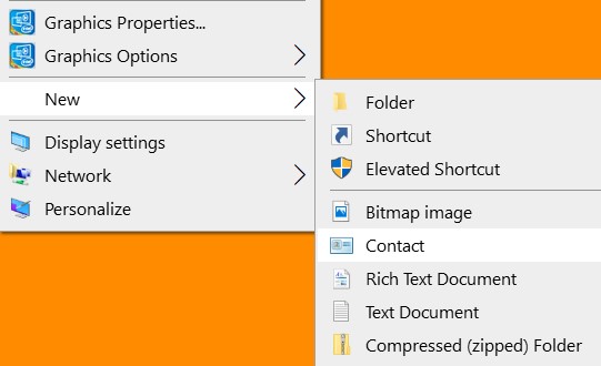 Add or Remove Default New Context Menu Items in Windows 10-new-contact.jpg