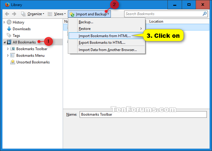 How To Export Bookmarks In Firefox Vista