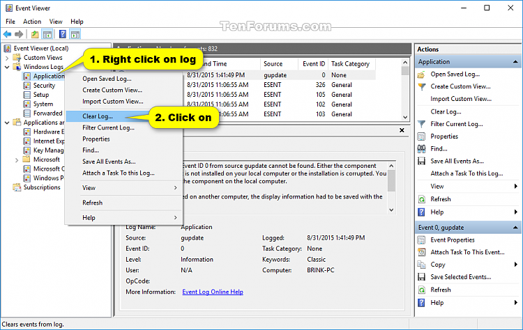 Clear All Event Logs in Event Viewer in Windows-clear_log_in_event_viewer-2.png