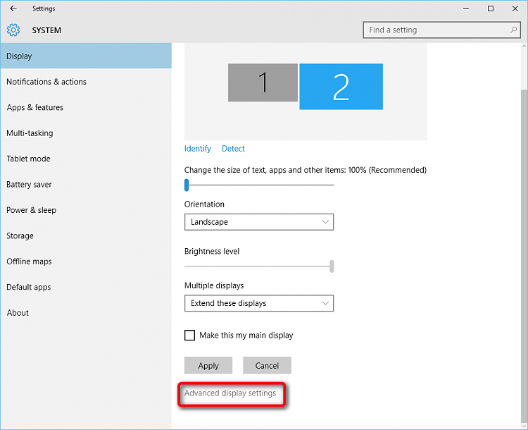 Multiple Displays - Change Settings and Layout in Windows 10-dual_advanced.png