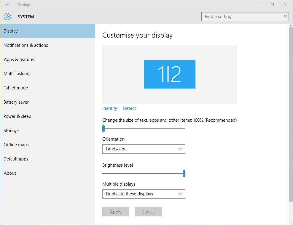 2 display windows 10