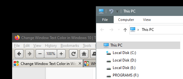 Change Window Text Color in Windows 10-image1.png