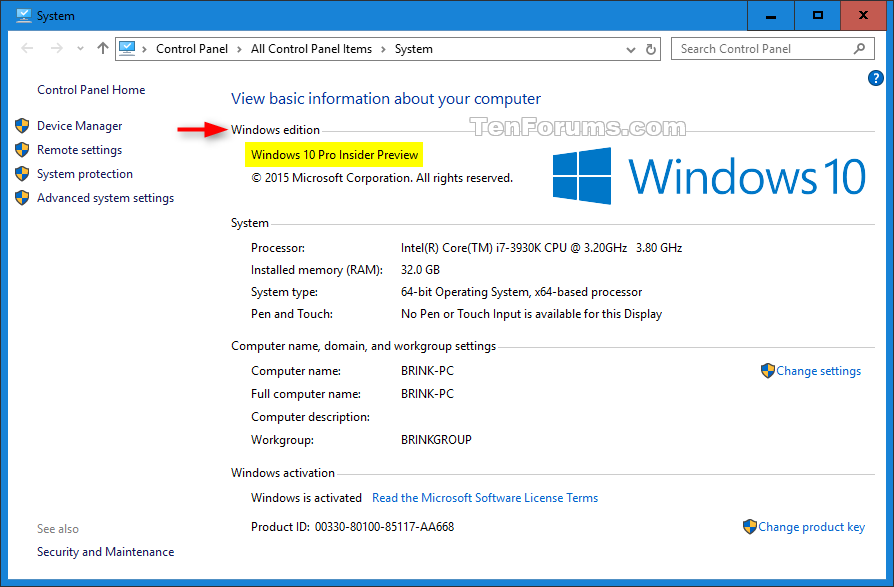 See Which Windows 10 Edition You Have Installed Tutorials