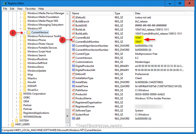 Find Windows 10 Build Number-windows_10_build_registry_editor.png