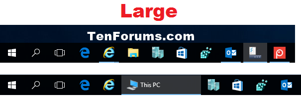 Use Large or Small Taskbar Buttons in Windows 10-large_taskbar_icons.png