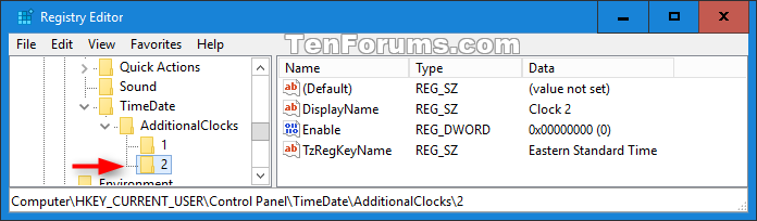 Add or Remove Additional Time Zone Clocks on Taskbar in Windows 10-additional_clock_2_registry.png