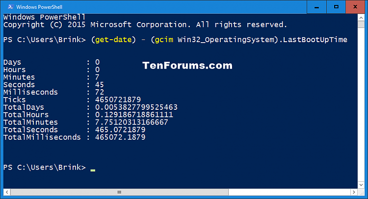 Find System Uptime in Windows 10-uptime_powershell.png