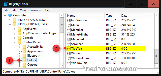 Change Title Bar Text Color in Windows 10-titletext_color-1.png