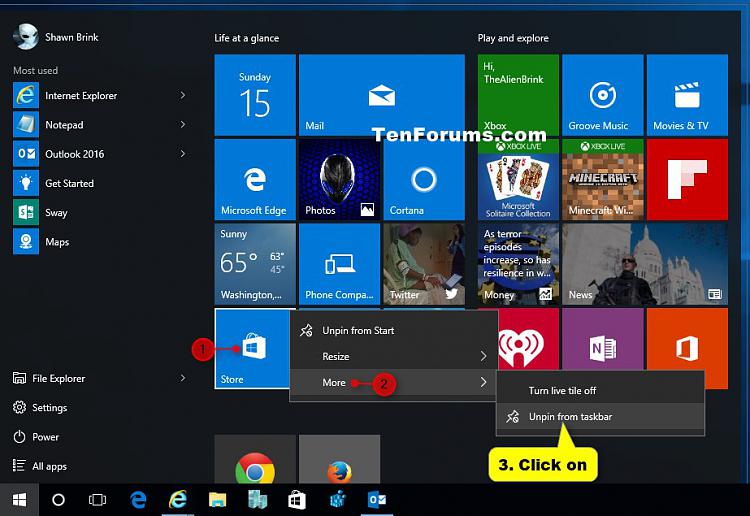 'Pin to taskbar' and 'Unpin from taskbar' Apps in Windows 10-start_unpin_from_taskbar.jpg