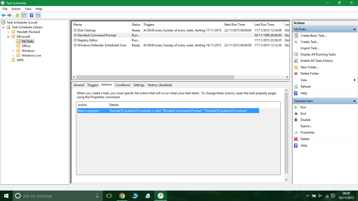 windows 10 command run as administrator