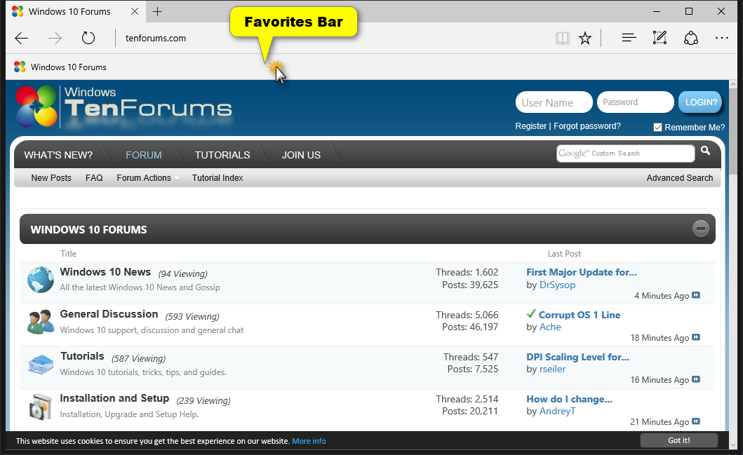 how to add website to favorites bar on mac