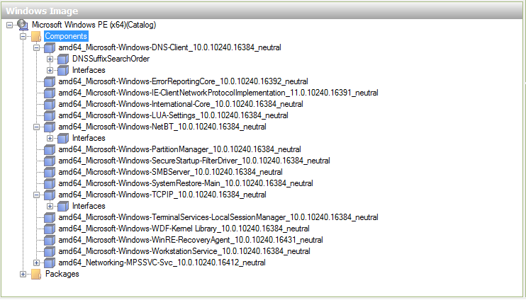Customize Windows 10 Image in Audit Mode with Sysprep-components-list.png