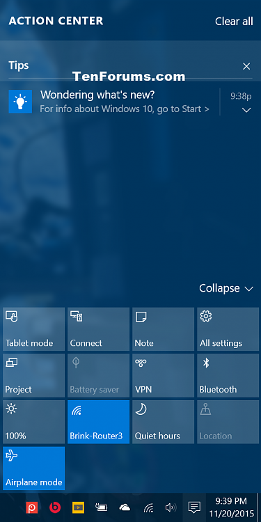 Turn On or Off Notifications from Apps and Senders in Windows 10-tips_in_action_center.png