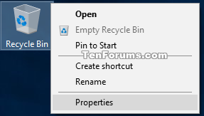 Set Recycle Bin to Permanently Delete Files Immediately in Windows 10-recycle_bin_context_menu.png