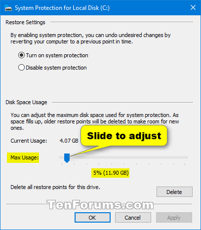 Change System Protection Max Storage Size for Drive in Windows 10-system_protection_max_size-4.png
