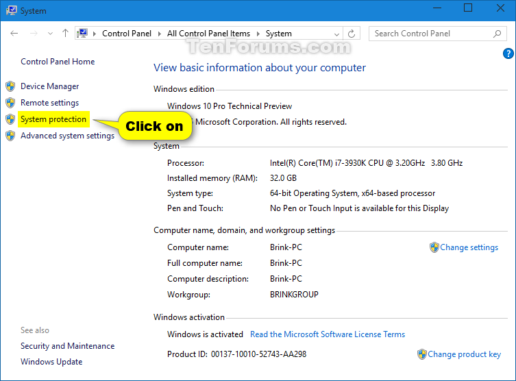 Protection Systems. System restore secure Disk turn on. Control point Windows. Sys_create номер системного вызова. Restore keys