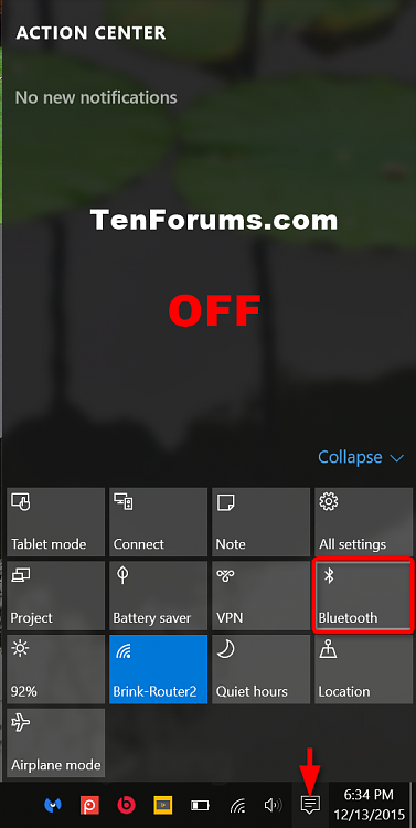Turn On or Off Bluetooth in Windows 10-turn_off_bluetooth_in_action_center.png