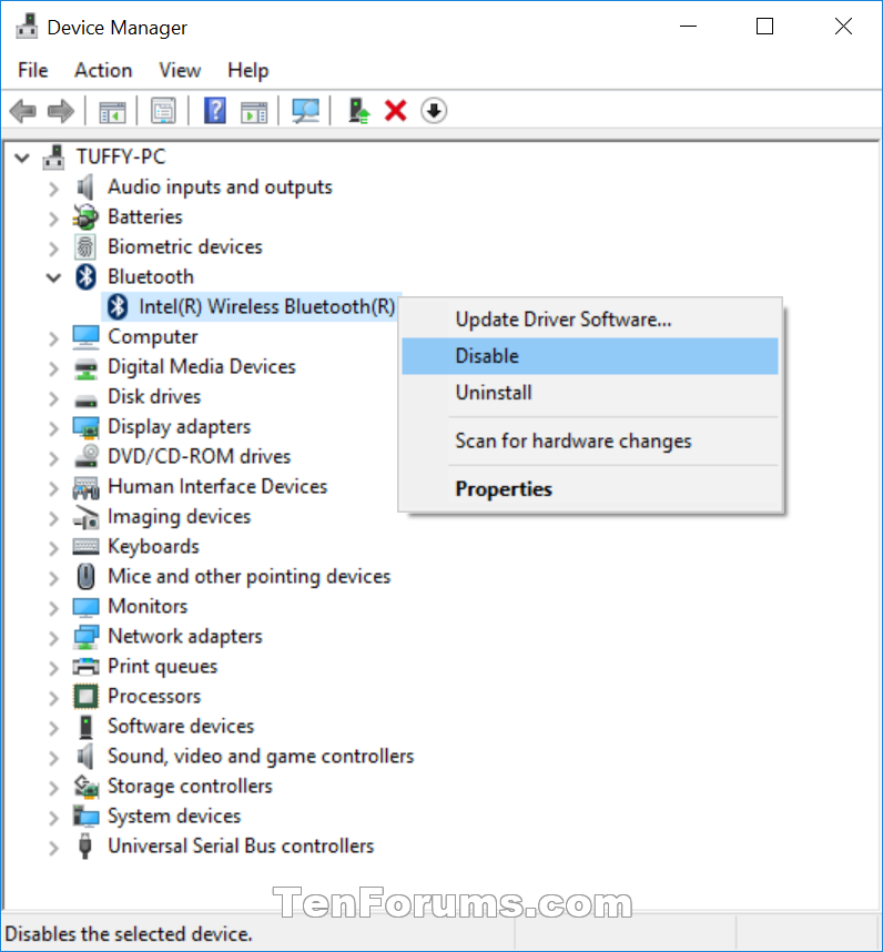 download intel wireless bluetooth software for windows 10