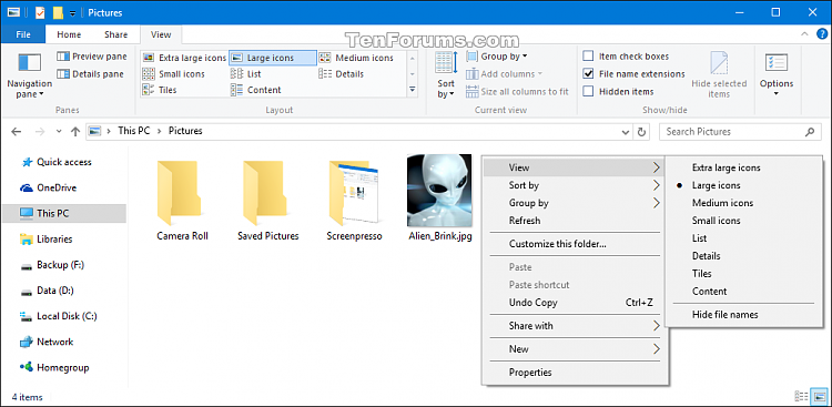 Change Folder View Layout in Windows 10-folder_view_layout_context_menu.png