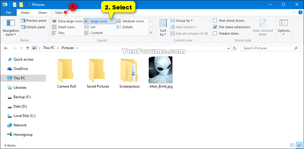 change all icons in windows 10