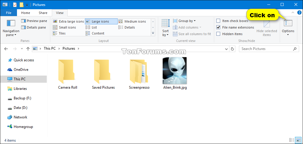 Apply Folder View To All Folders Of Same Type In Windows 10 Tutorials 