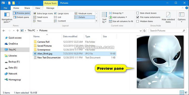 Show or Hide Preview Pane in File Explorer in Windows 10-preview_pane-2.jpg