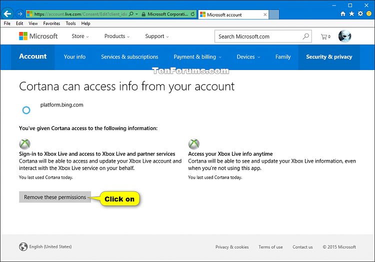 Connect Xbox Live Account to Cortana in Windows 10-cortana_remove_connected_accounts_online-2.png