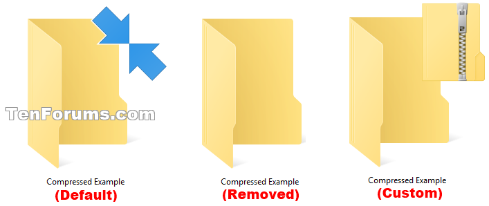 skilsmisse Lima mod Change or Remove Compression Blue Arrows on Icons in Windows 10 | Tutorials