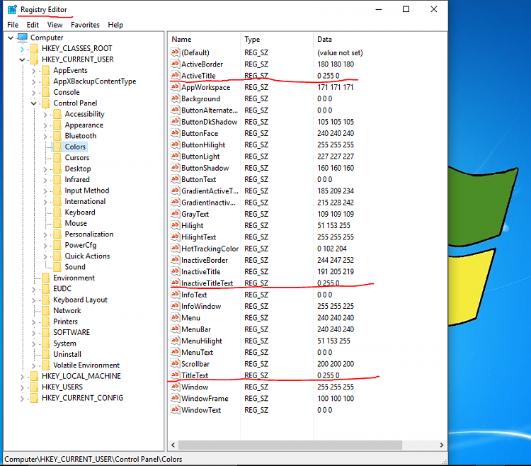 Change Title Bar Text Color in Windows 10-regedit.png