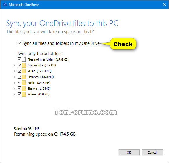 Choose Folders for OneDrive Selective Sync in Windows 10-onedrive_choose_folders-2.png